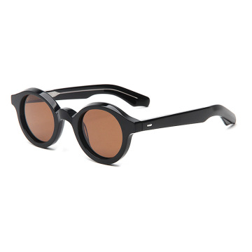 Vintage Small Chunky Round Acetate Sunglasses
