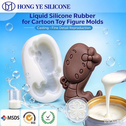 Caoutchouc de silicone liquide RTV2 pour moules de figurines de jouets