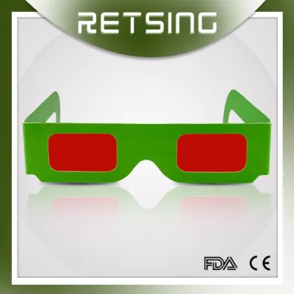 Paper Decoder Glasses with Red Lens