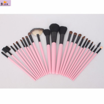 Belifa professional makeup brushes 23pcs pink makeup brushes natural hair