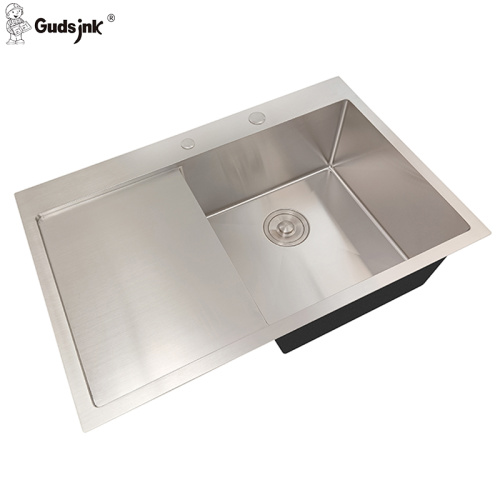 304 NANO Color Sink with Silver Drainboard