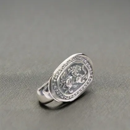 Thai Silver Jewelry: Kirin Lucky Clip - Pure Silver 925 DIY Handmade Accessories