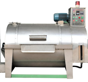 Horizontal washing and dyeing machine