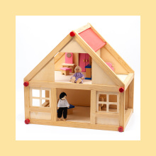 Mini cuisine de jouets en bois, briques de bâtiment de jouet en bois