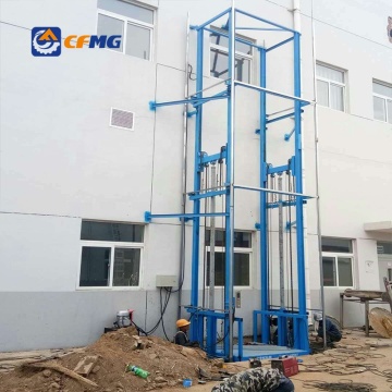 CFMG Outdoor Hydraulic Electric Vertical Freight Elevator for Industrial Warehouses