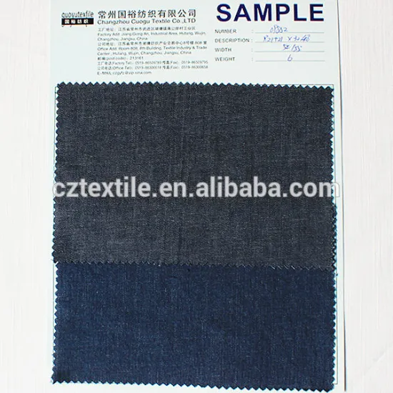 china denim mill 100% cotton for shirt denim fabric or print fabric