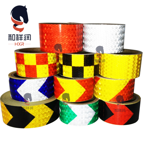High Intensity PVC / PET Prismatic Reflective Tape With ECE 104 For Truck Vehicle Safety