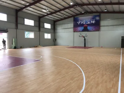 Maple surface PVC sports flooring
