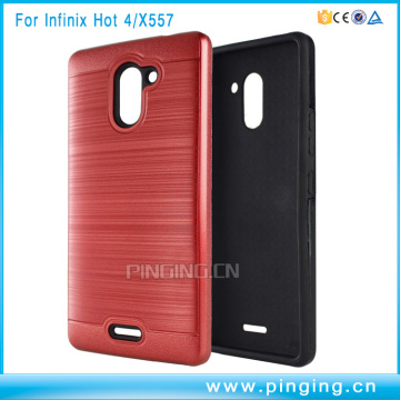 Kasing telepon hybrid shockproof dual layer untuk Infinix Hot 4 Pro X556