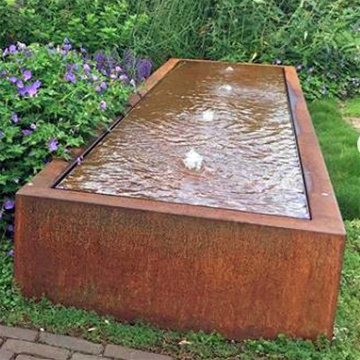 ميزة مياه البركة الصلب Corten