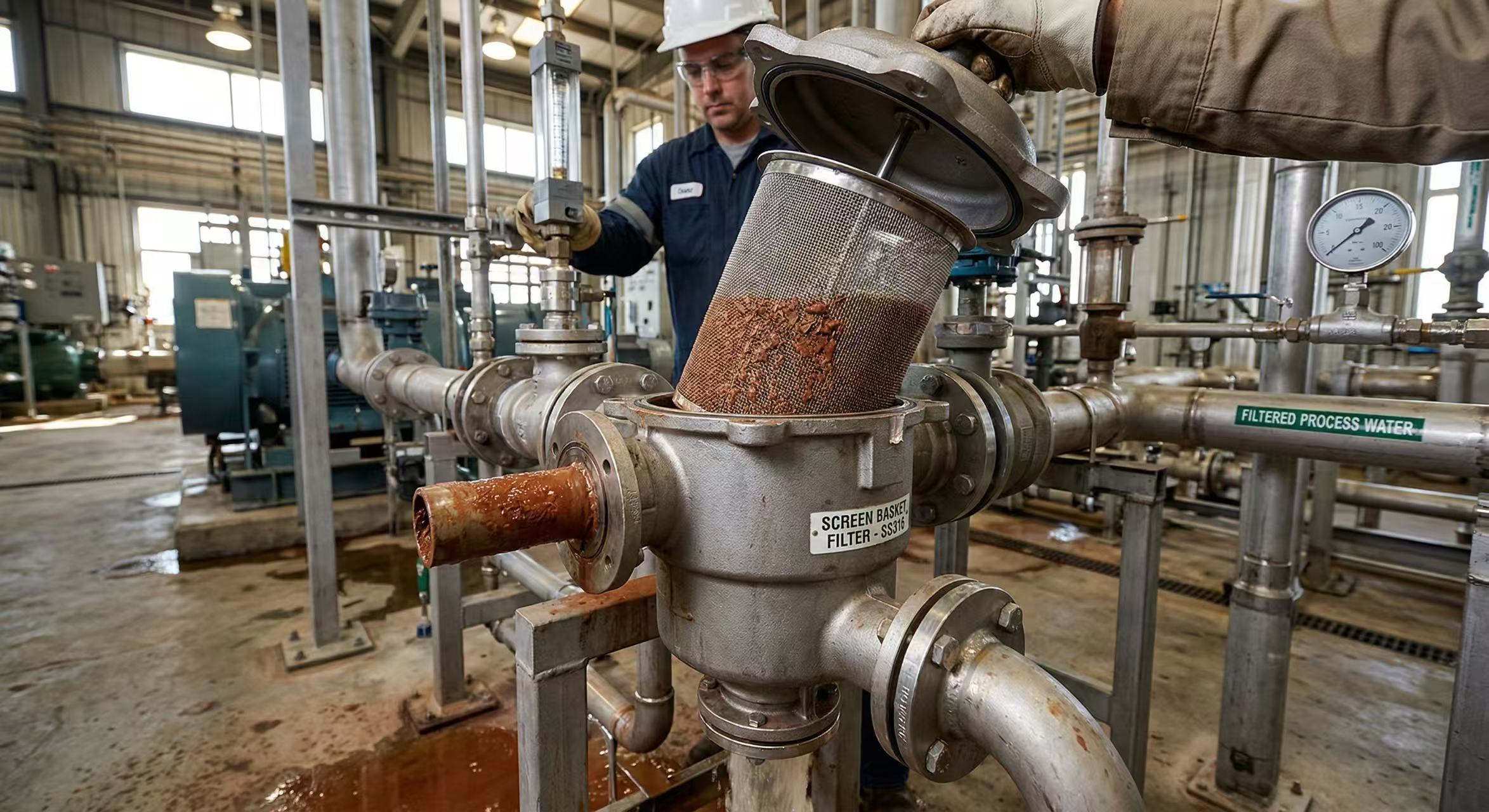 Stainless steel screen industrial filtration