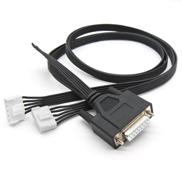 Custom 0.8M DB15 Female Socket to White 5Pin JST Connector Cable Assembly