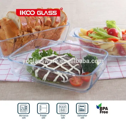 oven safe high borosil glass baking tray / Bread Baking Dishes