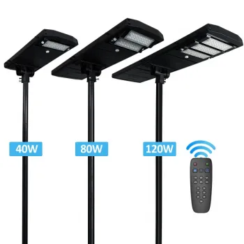 5-Year Warranty All-In-One 40W LED Street Light with Solar Panel and Remote
