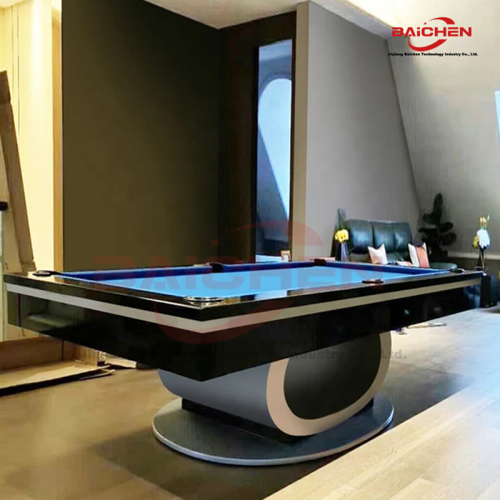 modern ahşap bilardo masası doğal doku