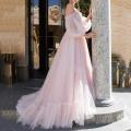 Ruffle Tulle Princess Prom Dresses