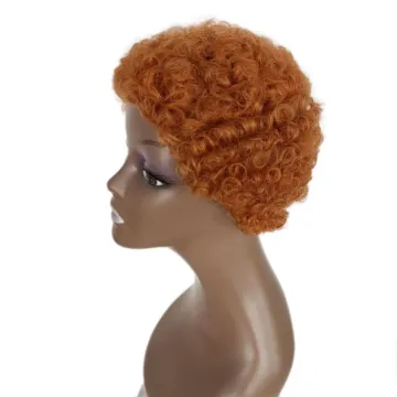 Short Curly Hair Wigs Pixie Cut Brazilian Human Hair For Black Women Natural Black 150% Density Glueless Afro Kinky Curly Wig