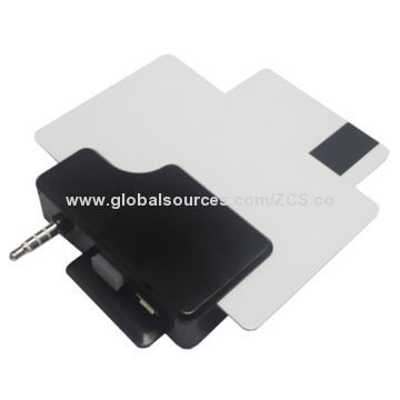 Wireless Mobile IC Card Reader, EMV L1 and L2-certified, LED Director, Battery Alert Function
