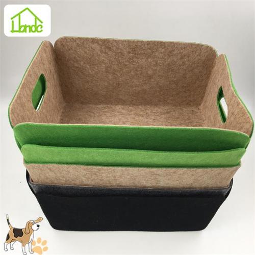 Customized basin-style colored felt doghouse