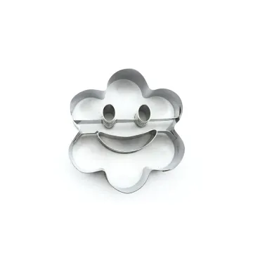 stainless steel metal 3d flower shape cookie cutter
