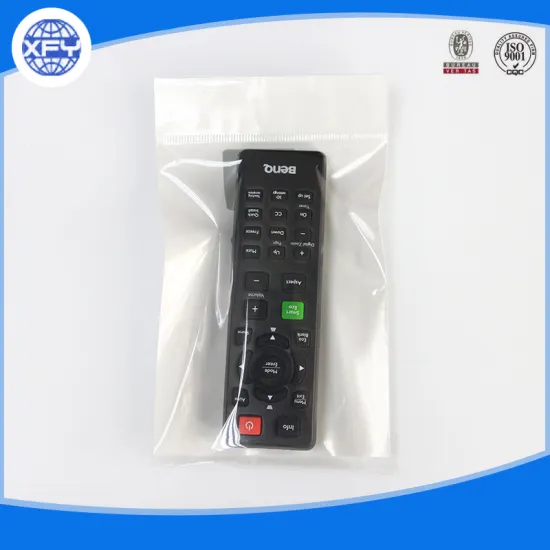 Printed self adhesive plastic bag with zipper