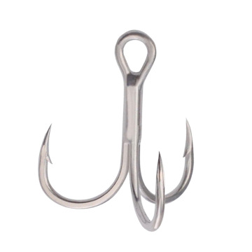 NEWMAJOR 3X Strength Fishhooks Bulk Treble Fishing Hooks 2/4/6/8/10/12#