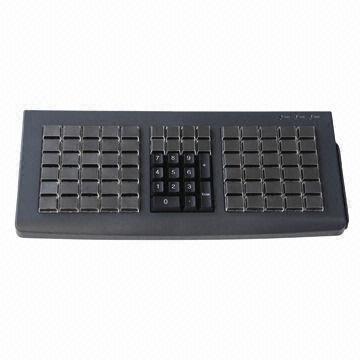 Programmable POS Keyboard with 3 Tracks Magnetic Stripe Card Reading and 81 Membrane Keys