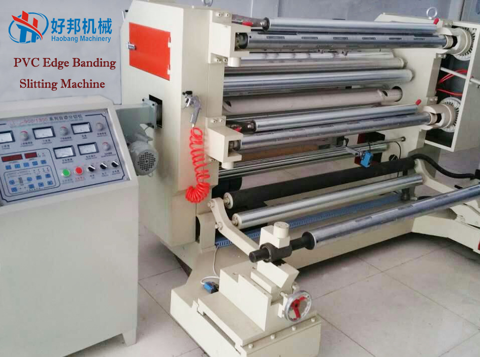 PVC edge banding slitting machine