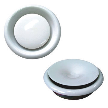 Steel Round Diffuser with Adjustable Screw, Disc Valve Inside