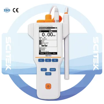 SCITEK Portable Dissolved Oxygen Meter - Precise 0.00 to 50.00 ppm Measurement with Liquid Crystal Display