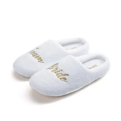 Full wrapped velour softly comfortable thick soled slippers