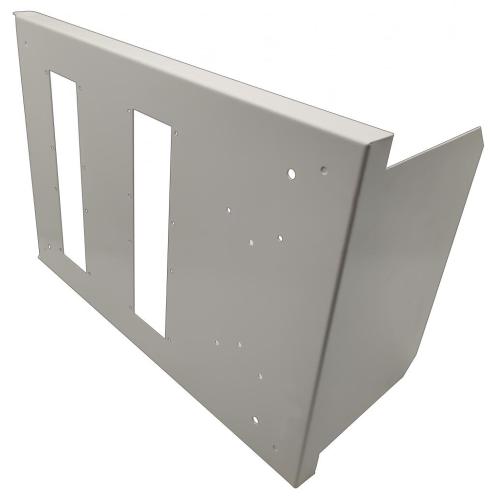 White Laser Cutting Metal Parts OEM Galvanized Steel White Laser Cutting Baseboard Design Supplier