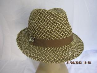 Fashion Women Straw Hats, Ladies' Woven Paper Hat with Ribb