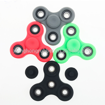 Anself Tri silicone Fidget Hand Finger Spinner Toy for Relieving Stress