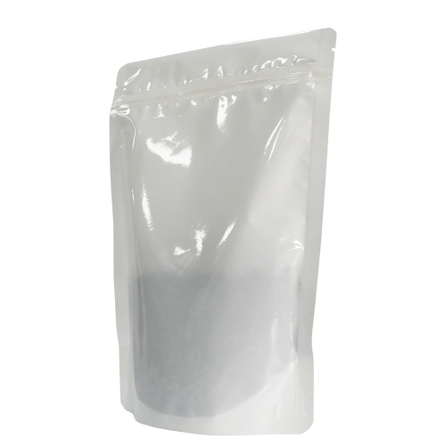 Domácí kompostovatelná bílá zásobní taška na zip pro potraviny