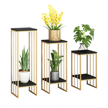 Modern Metal Plant Stand Coffee Table for Bedroom