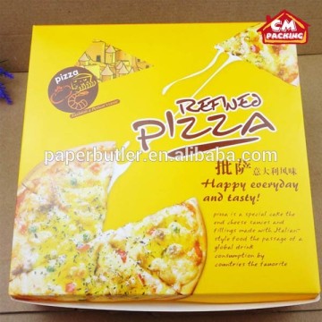 Special recycle paper pizza box with handle