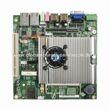 Industrial Mini-ITX Motherboard, D2550 CPU/DDR3/2GLAN/6COM/8USB/VGA/LVDS/Audio/12-24V DC In
