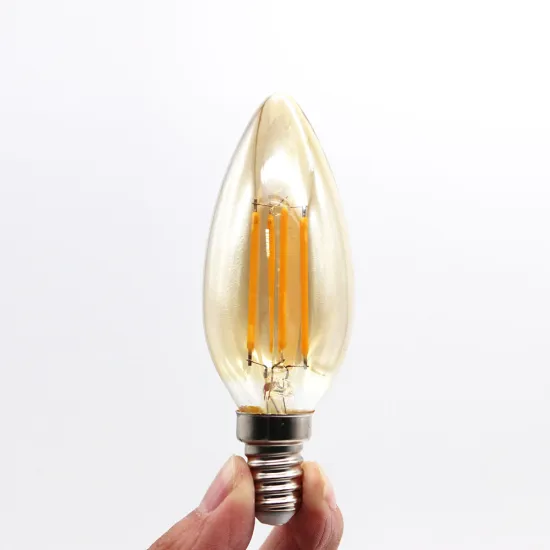 Clear Glass Shell LED Filament Bulb E14/E27 Base C35