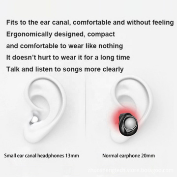 Bluetooth TWS Invisible Earphones with Mic and Noise Reduction