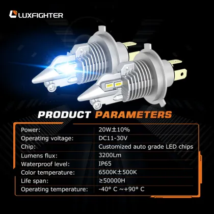 LUXFIGHTER OEM H3 LED 2023 Car Light Bulbs - H1 H7 9005 9006 Headlight Bulbs