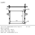 Radiateur du commandant V6 / V8 4.7 06-10 OemNumber 55116849AB