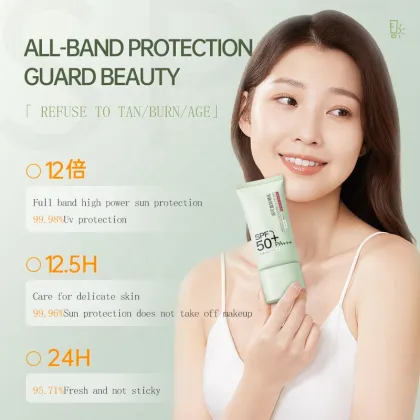 Private Label SPF50+ Sunscreen Lotion for Sensitive Skin