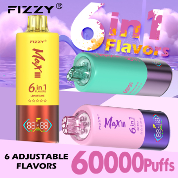 Fizzy Max III 60000Puffs 3-Percuma-Perceraian Vape