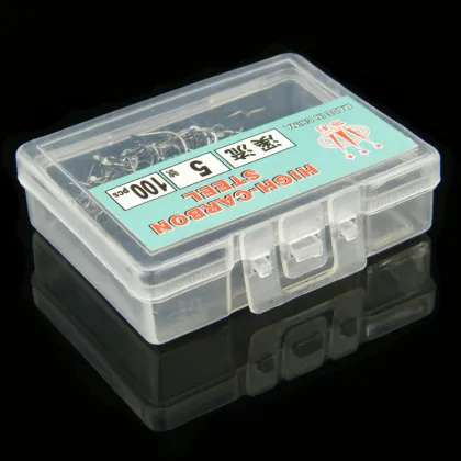 Fishing Hooks Assist High Carbon Steel Hooks 100pcs/Box for Wild Fishing Crucian Carp