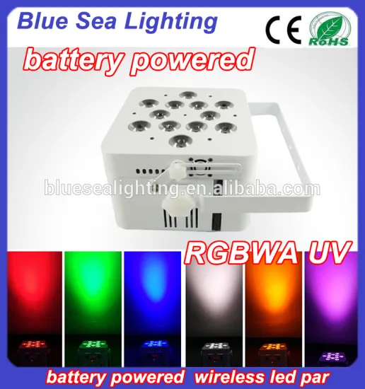 Wedding 12x18w rgbwa uv 6in1 wireless battery powered led uplights