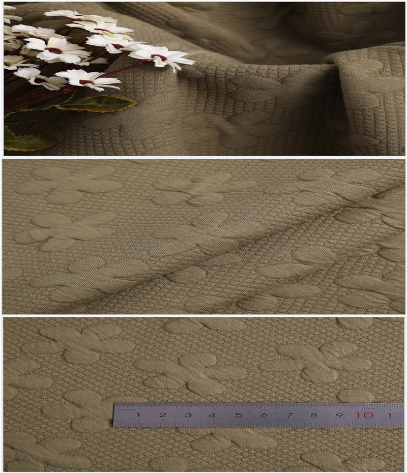 Elegant Brown Bayby Pajamas Air Layer Knitted Fabrics