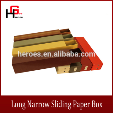Trade Assurance Luxury Customized Packaging Long Narrow Sliding Paper Box