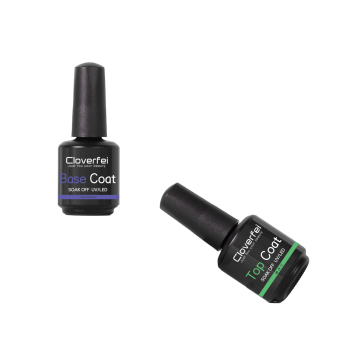 Base de gel UV à base de caoutchouc à base de caoutchouc haute brillant HEMA - pelage de 15 ml