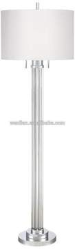 Modern crystal floor standing lamp for hotel guest room